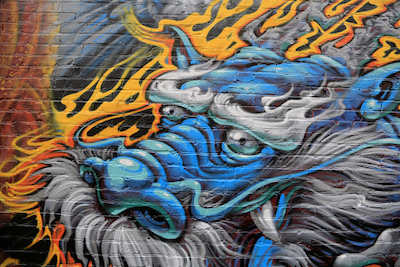 China dragon painting